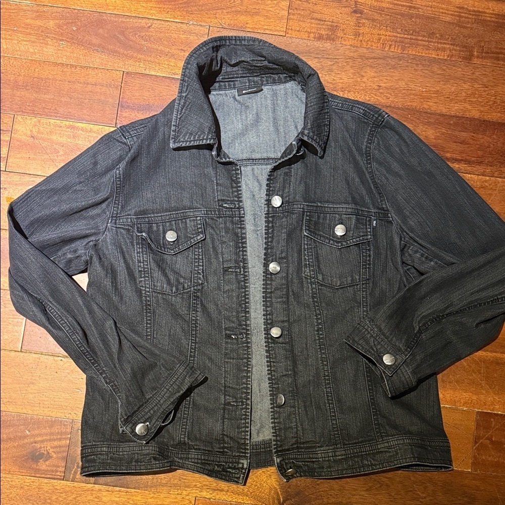 Gardeur Black Denim Jacket Women’s. Made in Germany size 40